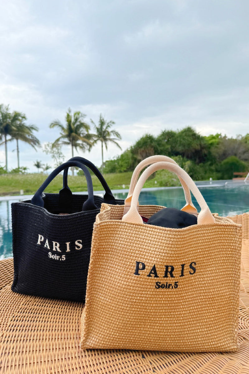 ペーパー編みロゴトートバッグ – Cocotte paris