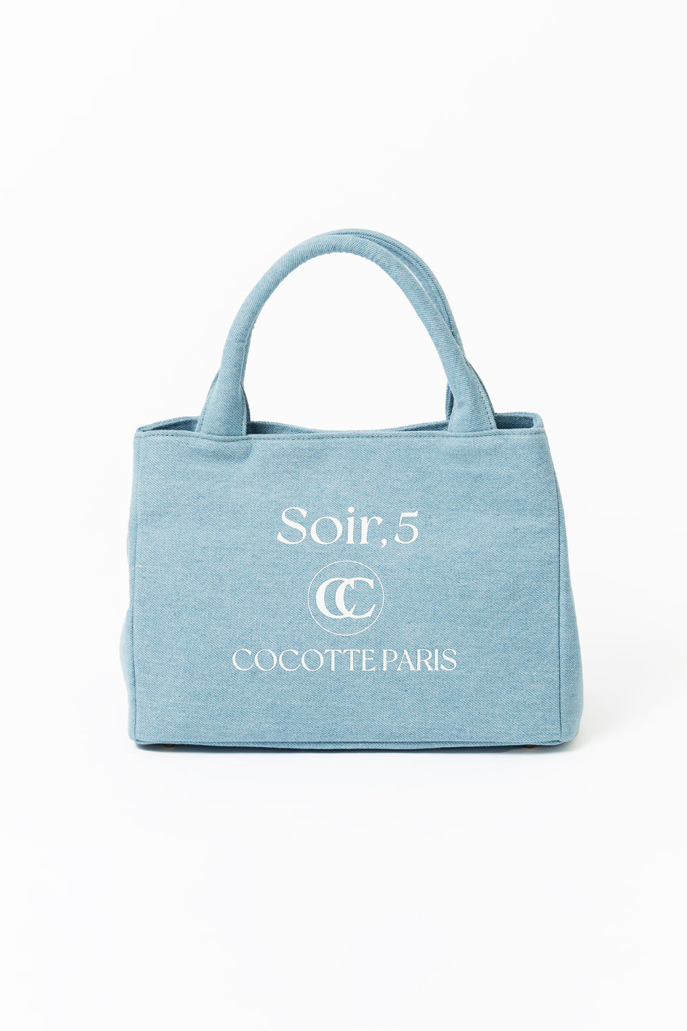 Soir,5 COCOTTE PARIS 完売 ロゴデニムトートバッグ