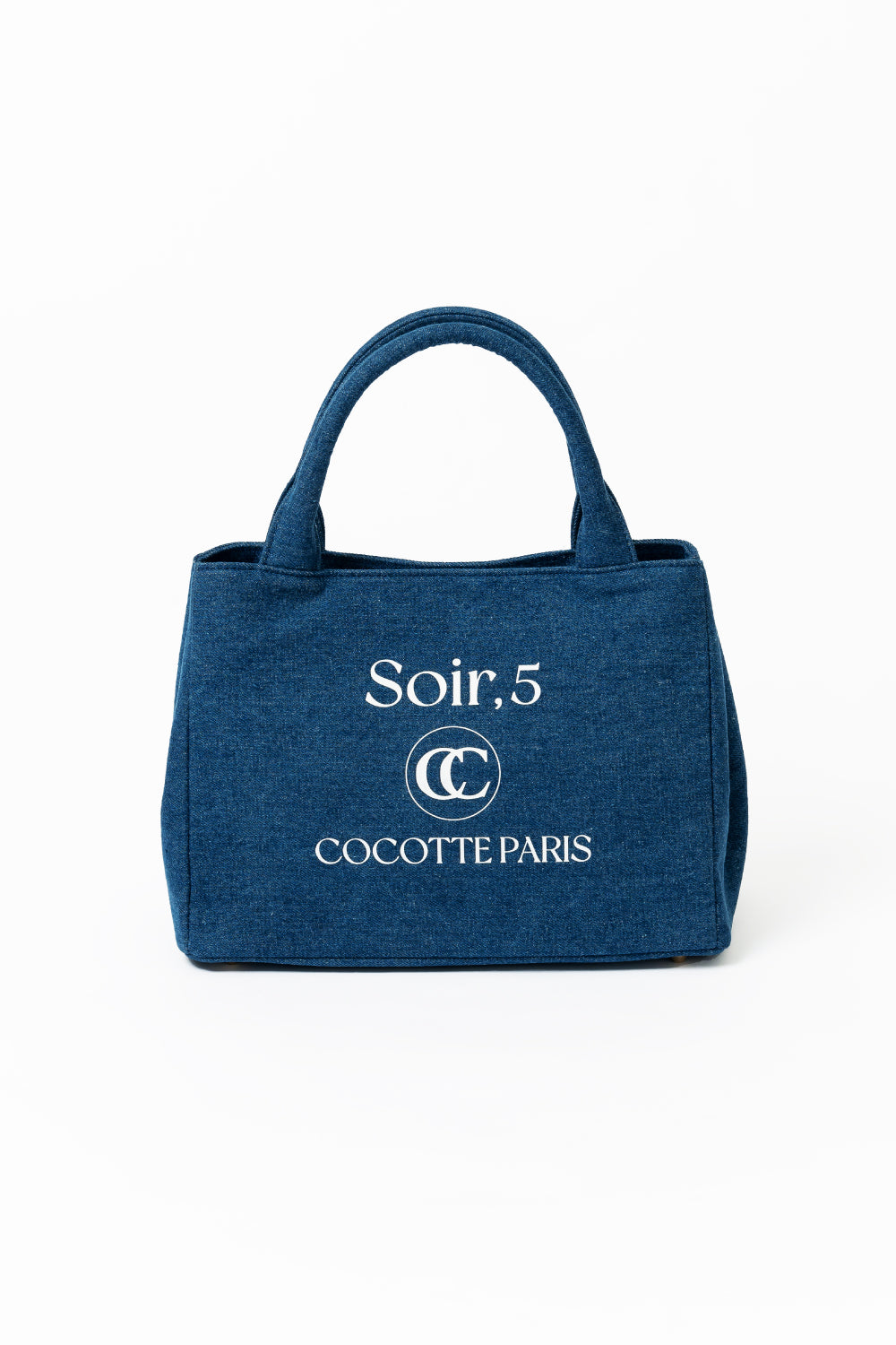 Soir,5 COCOTTE PARIS 完売 ロゴデニムトートバッグ