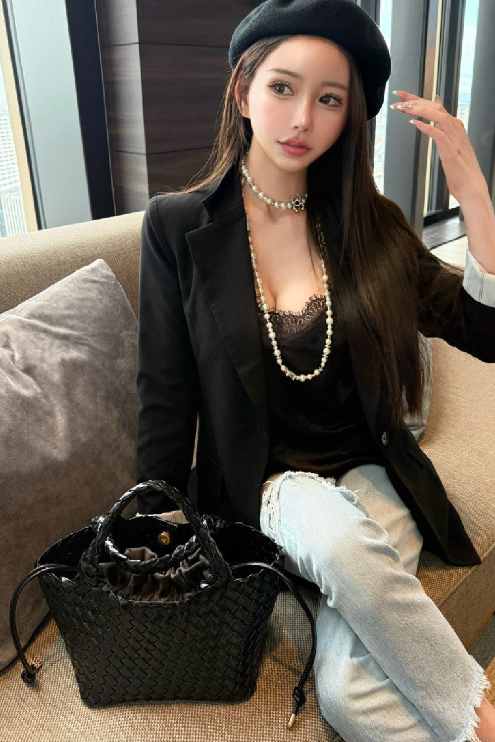 ココットパリ フェイクレザージャケット 黒 soir5cocotteparis OUTER – Cocotte paris