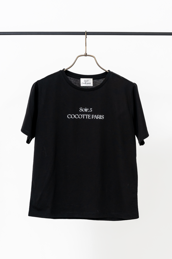 Soir,5 Cocotte parisロゴTシャツ